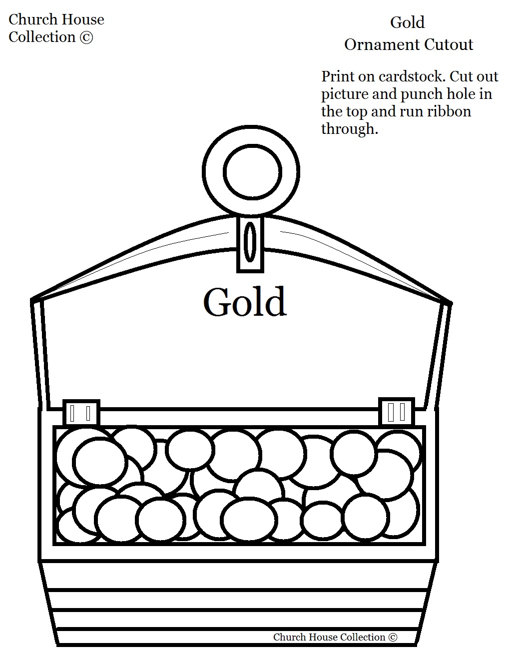 Gold Frankincense Myrrh Ornament Crafts